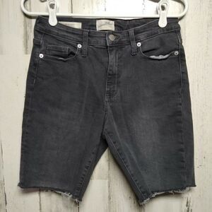 Universal Thread Women's High-Rise Bermuda Jean Shorts - (4, Dark Gray)